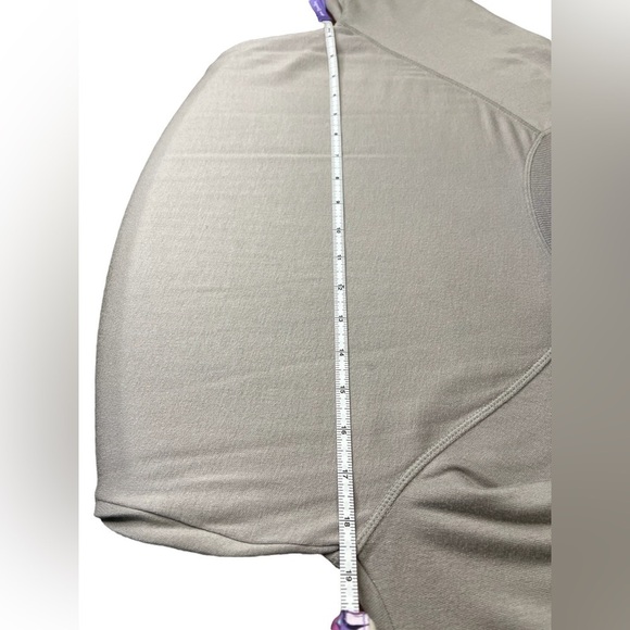 Athleta Criss Cross Sweatshirt Dress in Taupe/Gray Size small - Picture 6 of 7